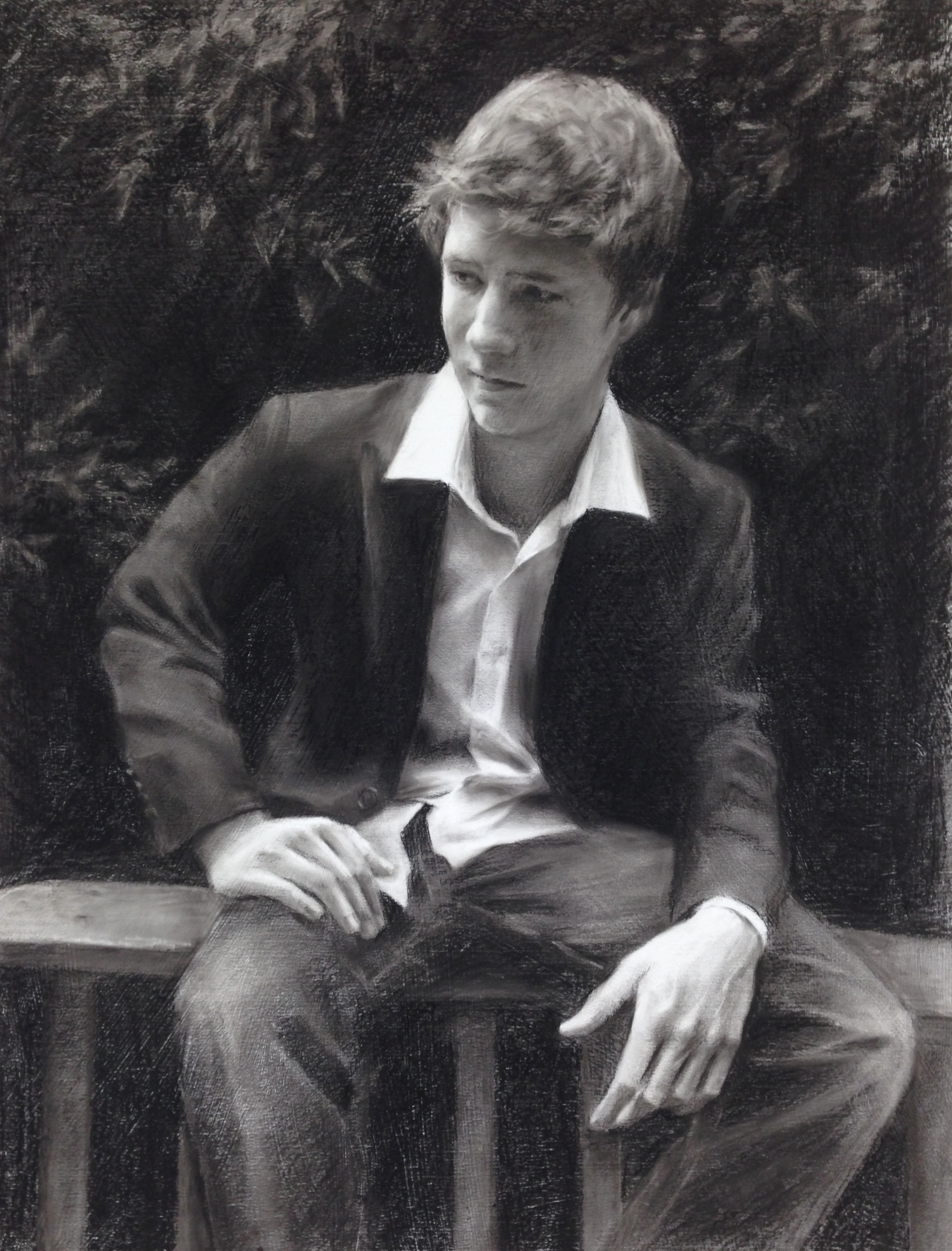 Andrew | $1200 | Charcoal on Gesso