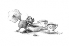 Squirrel and Tea Cup